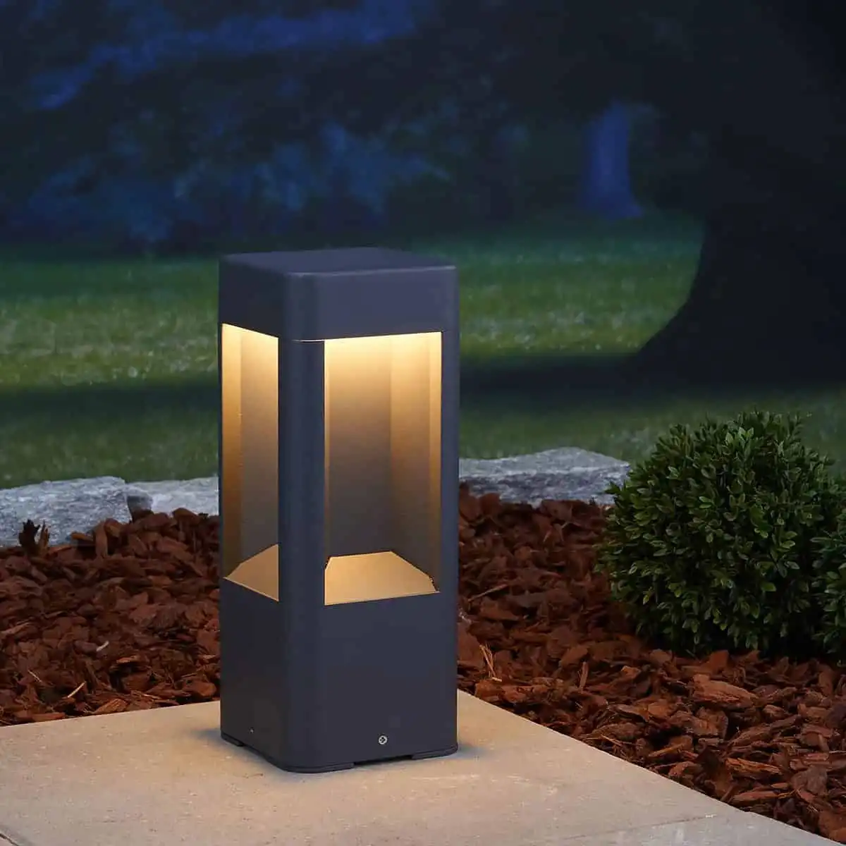 Annika 30 cm Aluminium LED PPillar Light