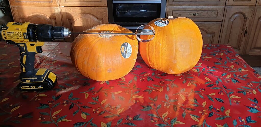 Pumpkin gutter ready to go