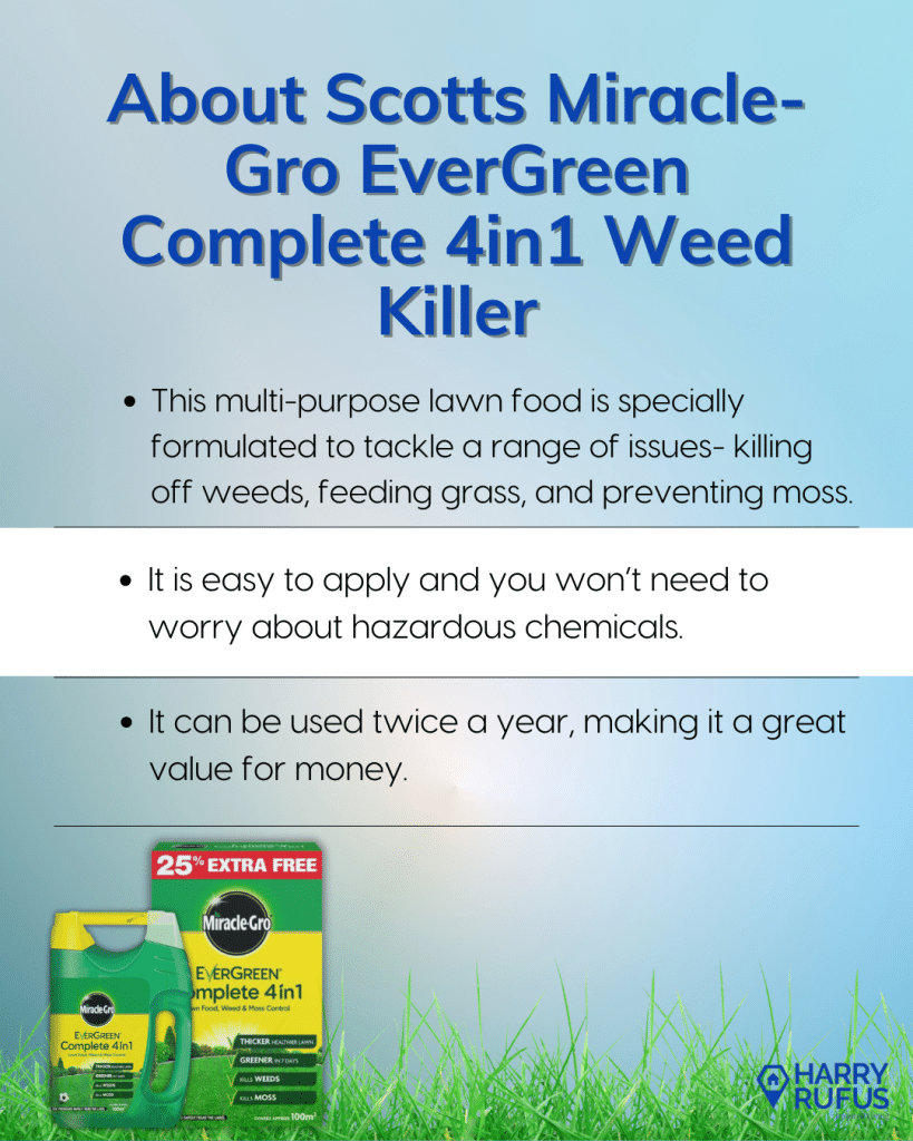 About Scotts Miracle Gro EverGreen Complete 4in1 Weed Killer