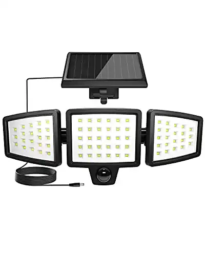 Lepro Solar Security Lights with Motion Sensor and Separate Solar Panel