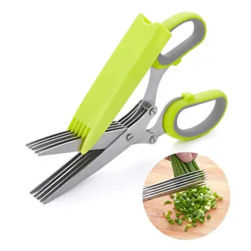 Herb Scissors with 5 Multi Stainless Steel Blades