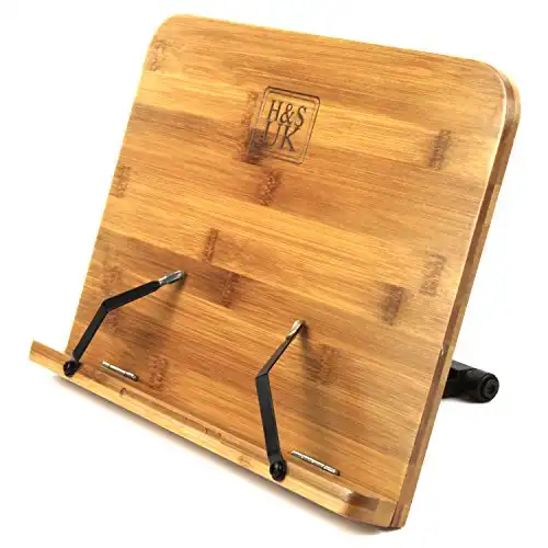 Bamboo Recipe Book Stand