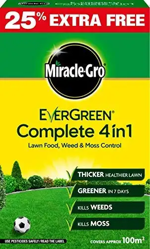 Scotts Miracle-Gro EverGreen Complete 4 in 1 Lawn Food, Weed & Moss Control